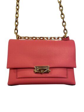 Michael Kors Coral Leather Chain Shoulder Bag With Gold-Tone Hardware
